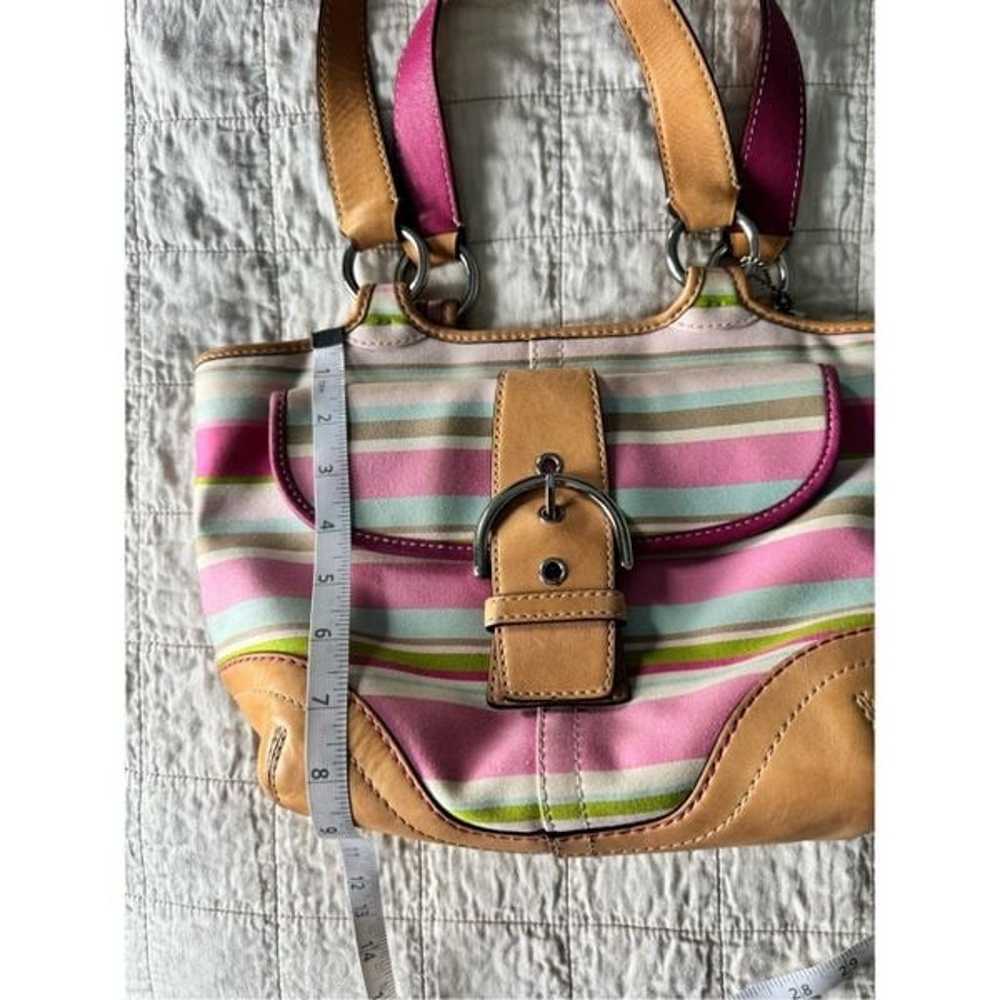 Coach Vintage Hampton Soho Pink Stripe Barbiecore… - image 9