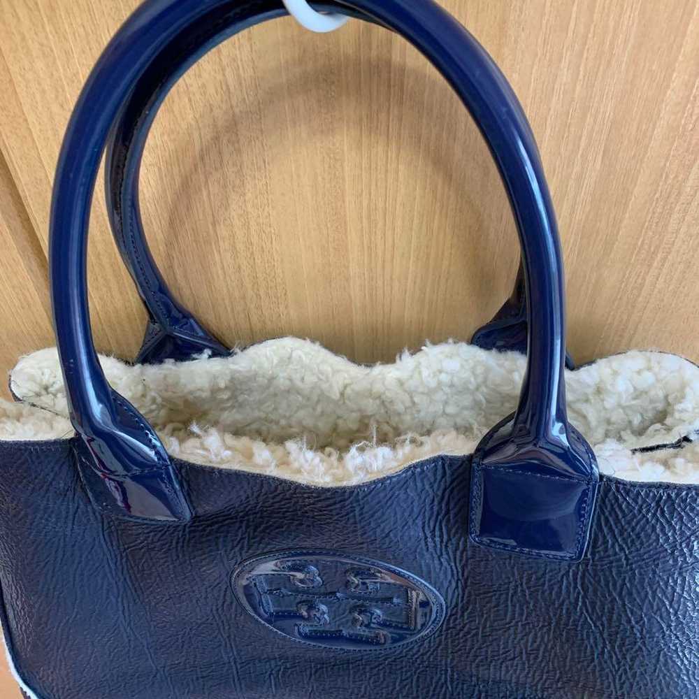 Tory Burch ★ Navy Boa Tote Bag - image 9