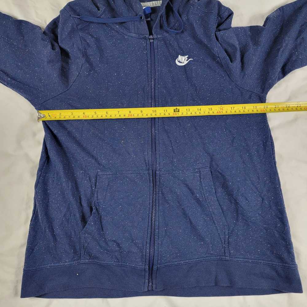 Nike Nike Adults Large Blue Speckled Full Zip Hoo… - image 7