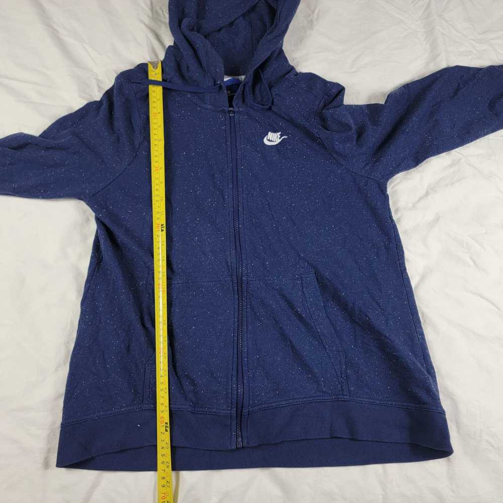 Nike Nike Adults Large Blue Speckled Full Zip Hoo… - image 9