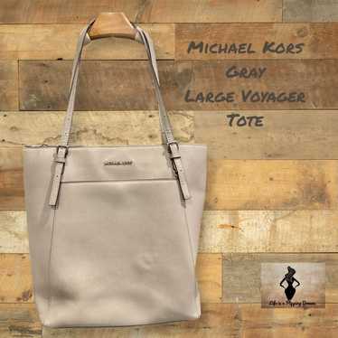 Michael Kors Large Gray Voyager Tote