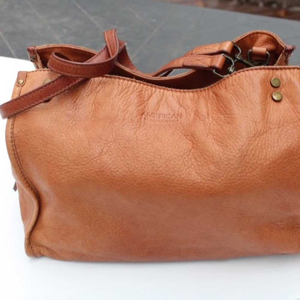 American Leather Co. Lenox triple entry satchel - image 11