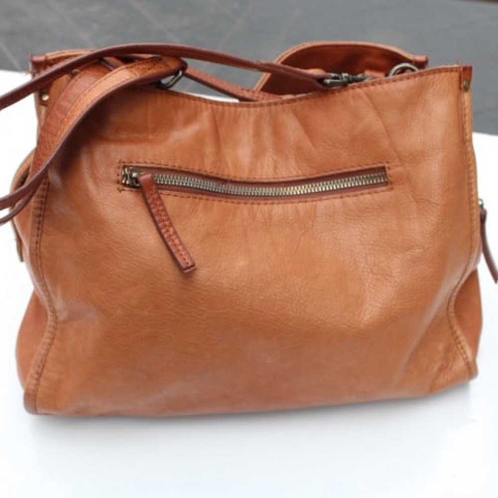 American Leather Co. Lenox triple entry satchel - image 2