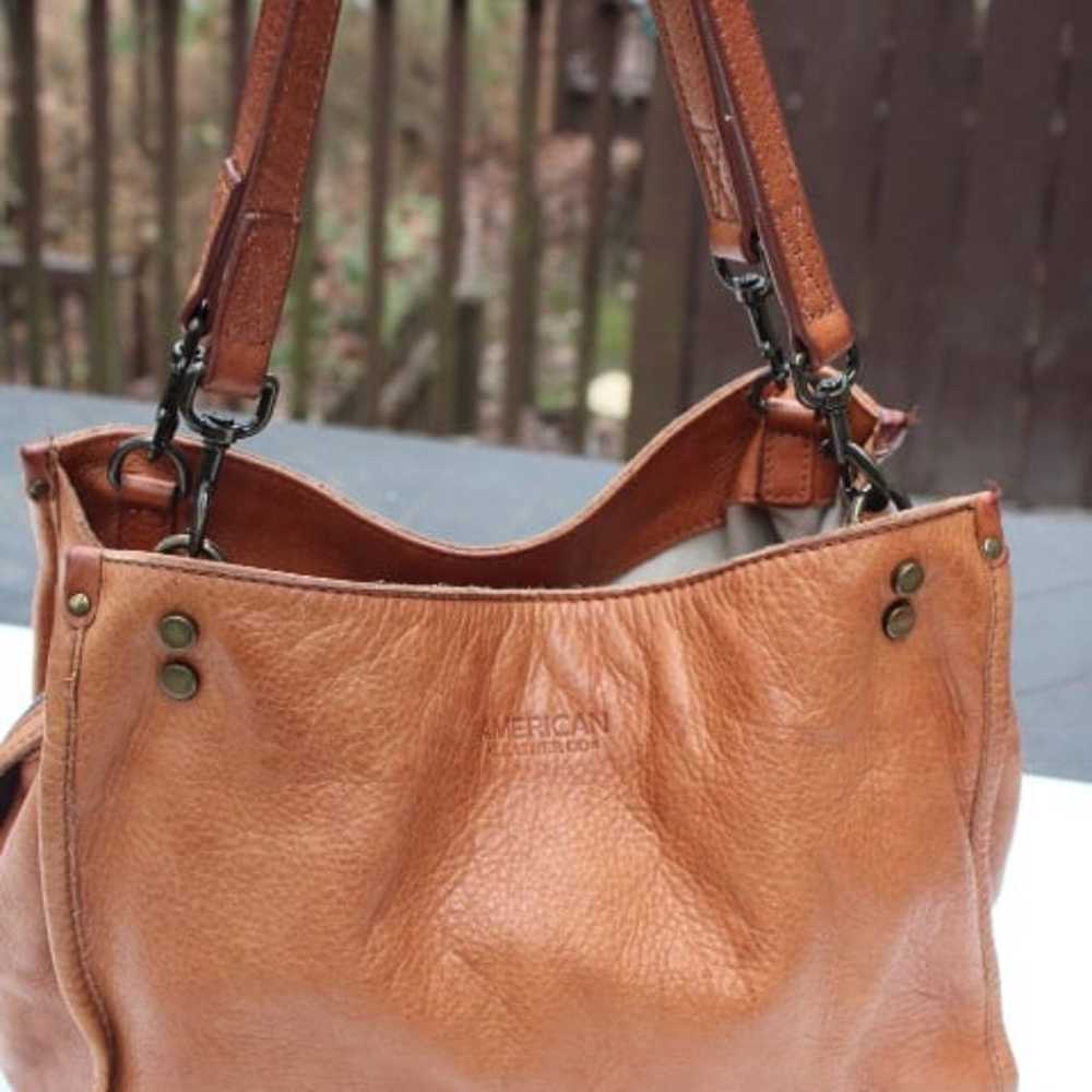 American Leather Co. Lenox triple entry satchel - image 4