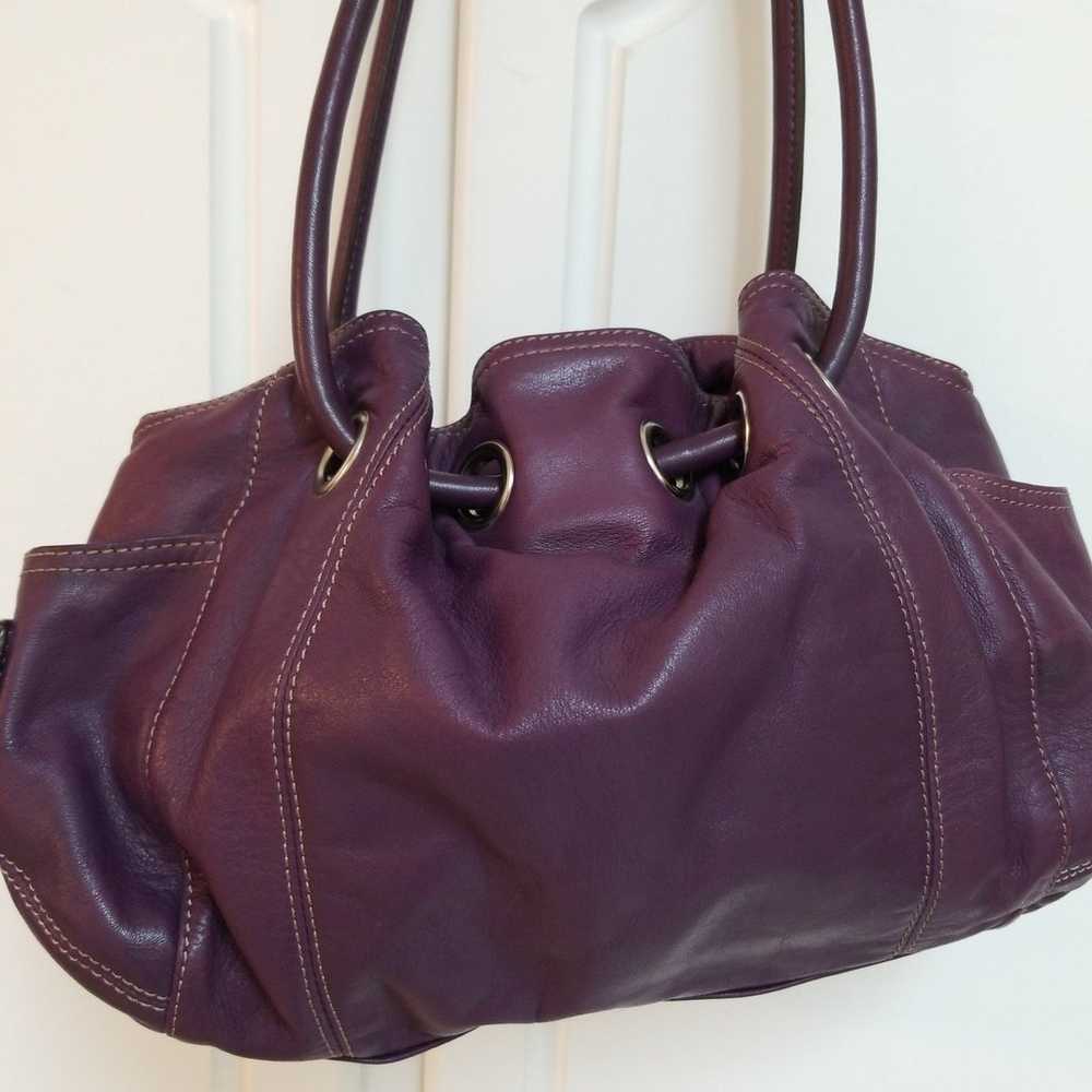 TIGNANELLO PURPLE LEATHER PURSE - image 1