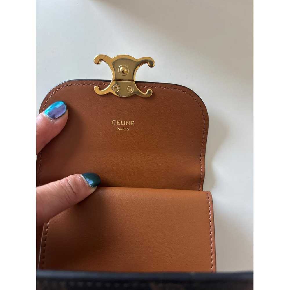 Celine Triomphe leather wallet - image 5