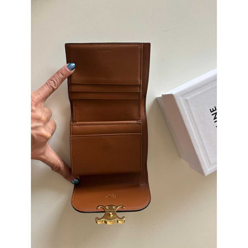 Celine Triomphe leather wallet - image 6