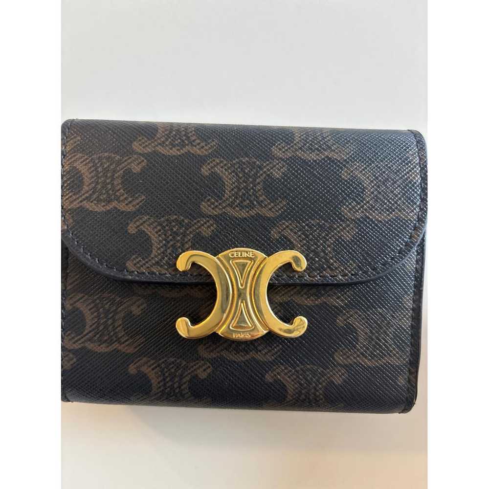 Celine Triomphe leather wallet - image 9