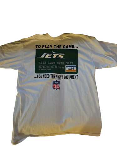 NFL × Vintage Vtg NFL Jets 90’s Single Stitch Shir