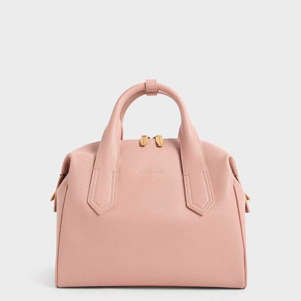 CHARLES & KEITH Slouchy Double Handle Bag (Mauve) - image 1