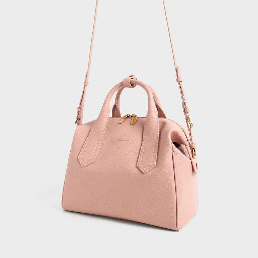 CHARLES & KEITH Slouchy Double Handle Bag (Mauve) - image 2