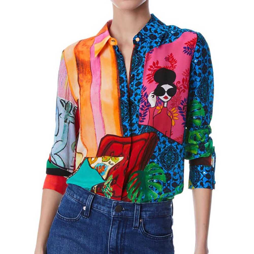 Alice & Olivia Silk blouse - image 5