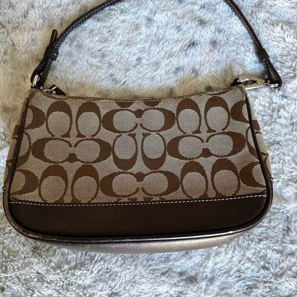 Coach Vintage Classic Brown Demi Monogram Mini Pu… - image 2