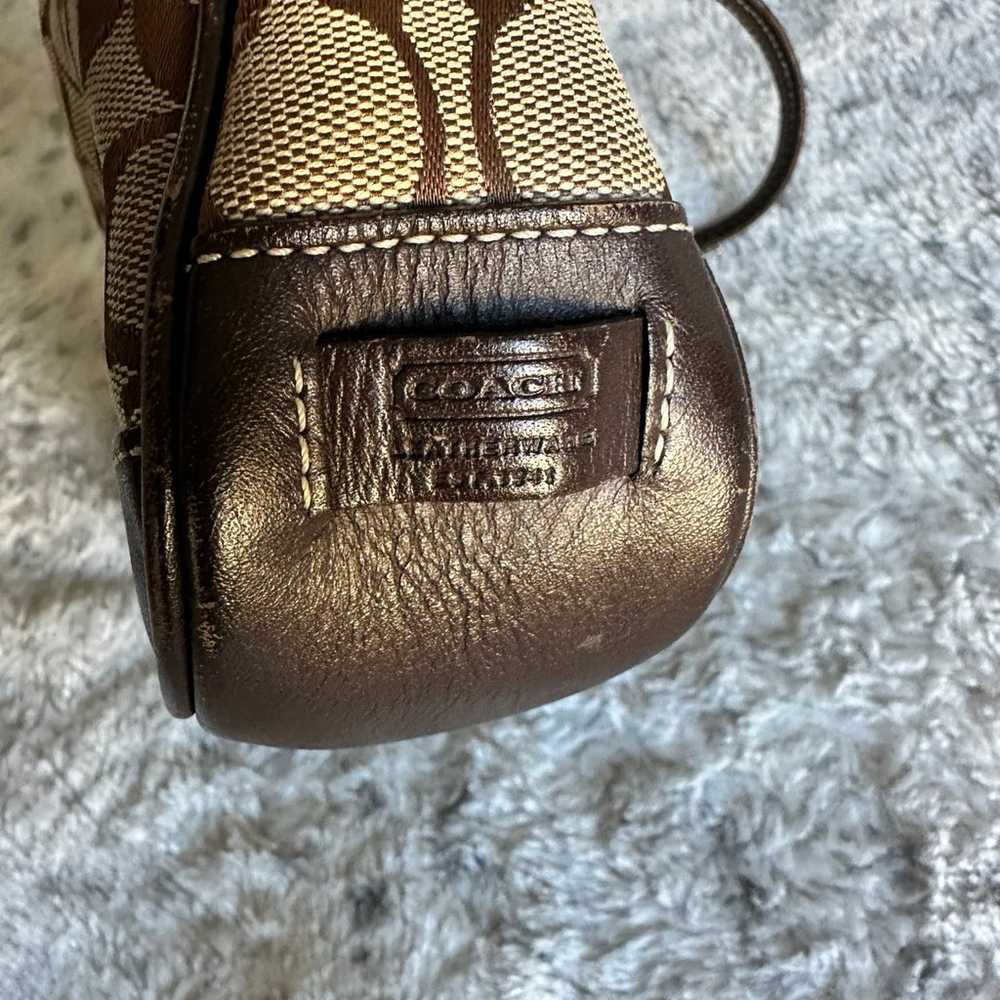 Coach Vintage Classic Brown Demi Monogram Mini Pu… - image 3