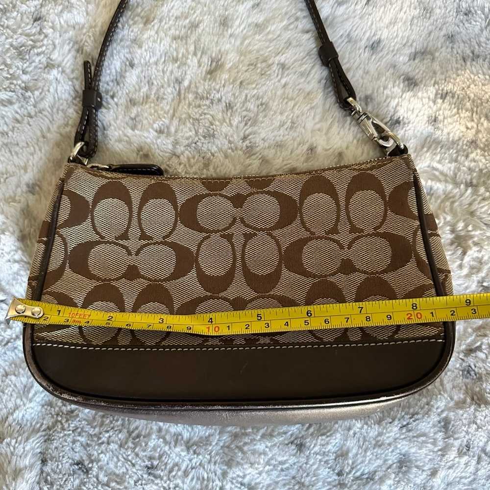 Coach Vintage Classic Brown Demi Monogram Mini Pu… - image 9