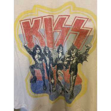 Kiss KISS Men's White T Shirt Size M 2014 rock ba… - image 1