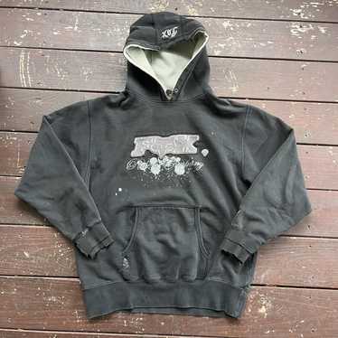 Fox Racing Y2K Fox Hoodie Medium Grunge Cyber 200… - image 1