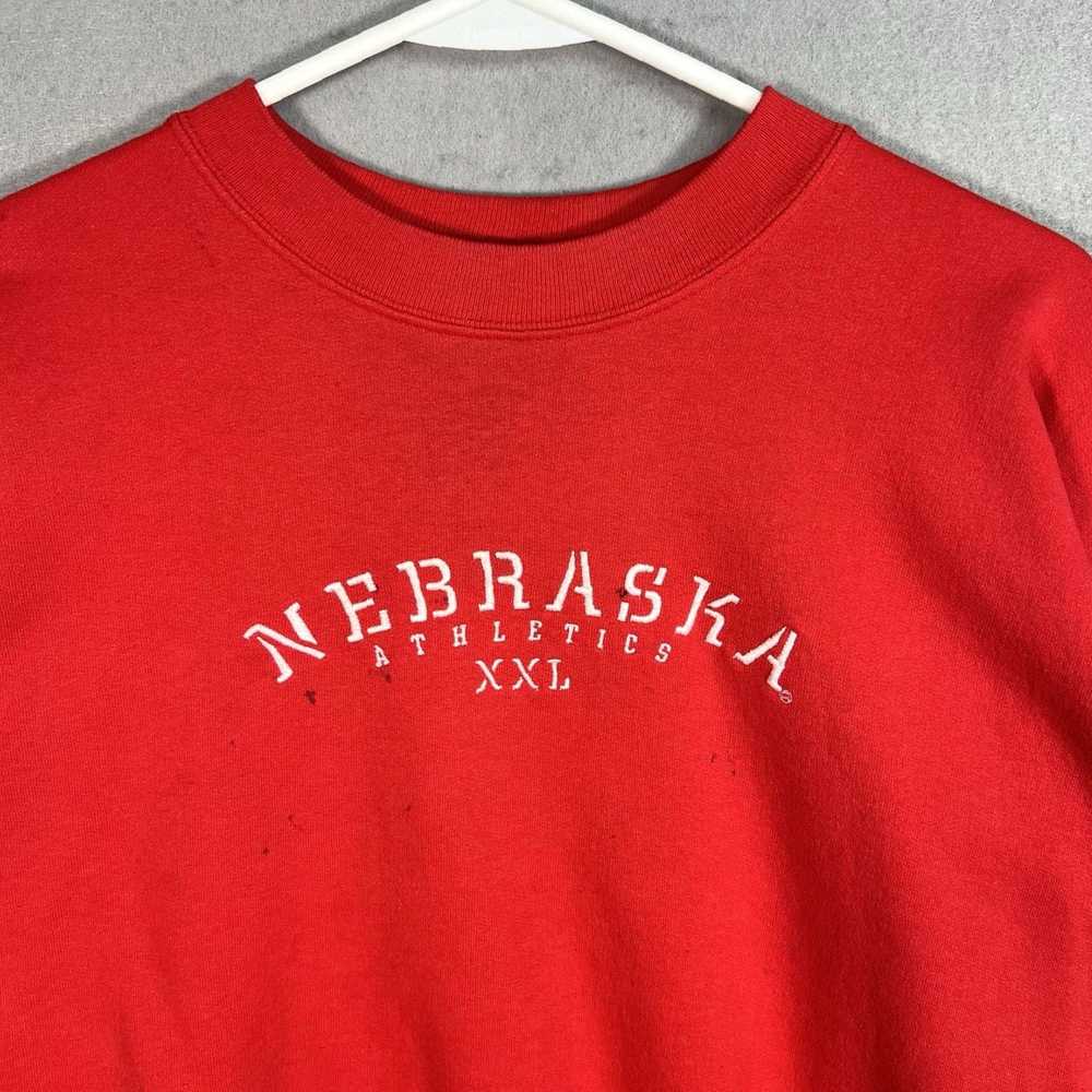 Etro Authentic Retro Nebraska Huskers Fleece Crew… - image 4