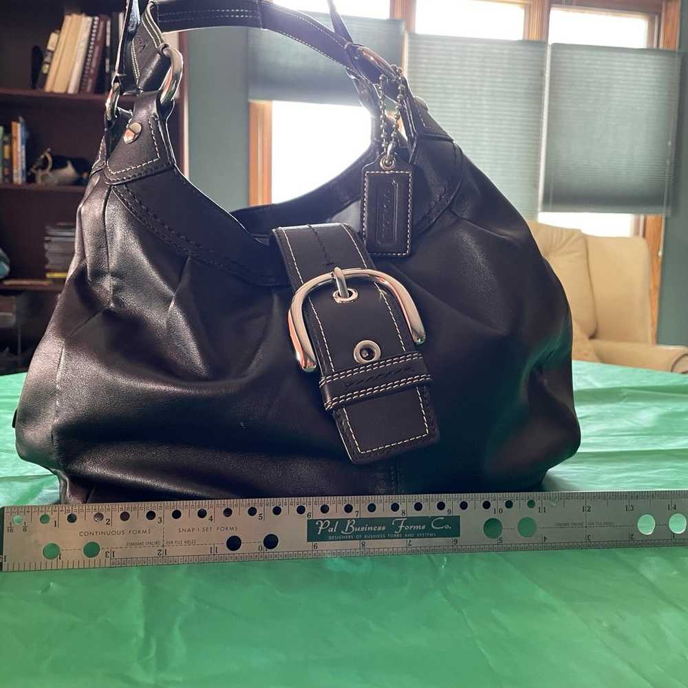 Coach Lynn Leather Shoulder Bag black - image 2