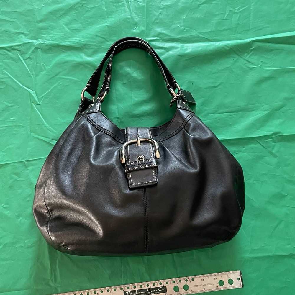 Coach Lynn Leather Shoulder Bag black - image 3