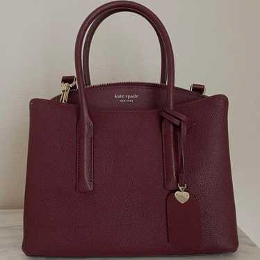 kate spade Burgundy Leather Shoulder Bag