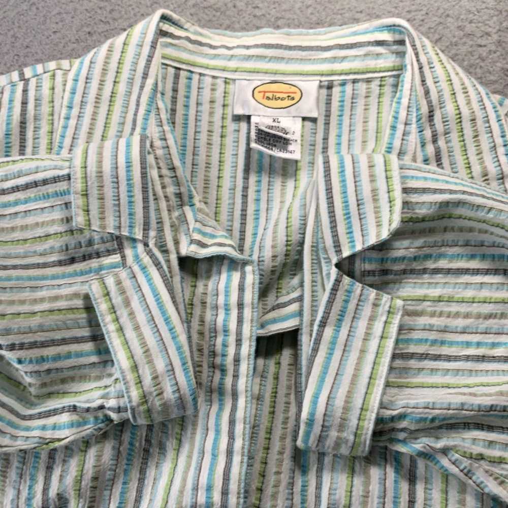 Talbots Talbots Womens Blouse XL Extra Large Stri… - image 7