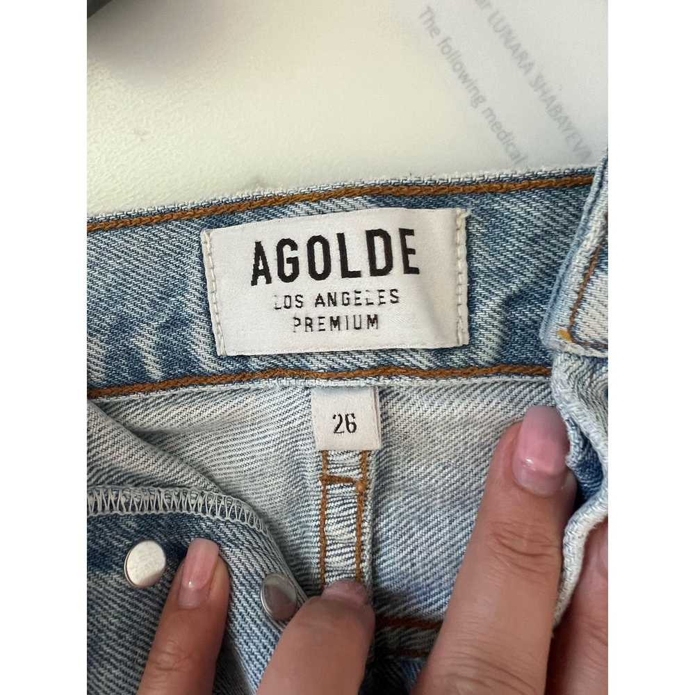 Agolde AGOLDE Parker Cut-Off Denim Shorts size 26 - image 8