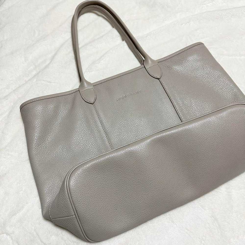 Longchamp Leather Tote Bag in Greige - image 2