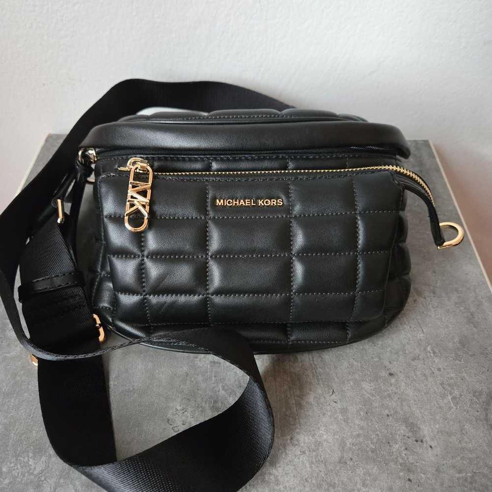 Michael Kors Quilted Leather Belt Bag - image 1