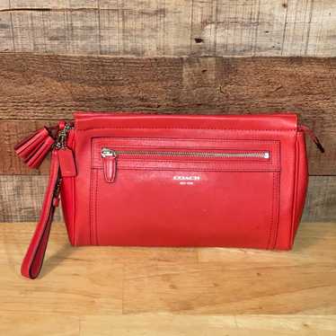 Coach leather clutch