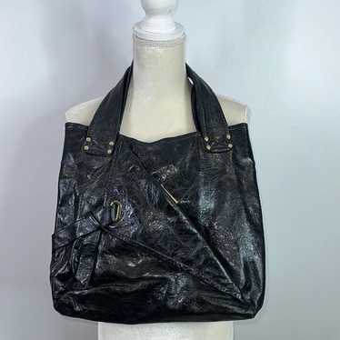 Kooba distressed genuine leather shoulder bag