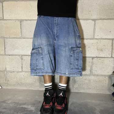 Streetwear × Vintage × Wrangler Baggy Denim Cargo… - image 1