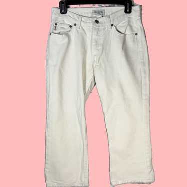 Guess Authentic Vintage White Cotton Denim Jeans … - image 1