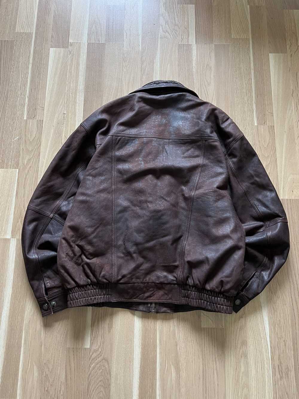 Avant Garde × Leather Jacket × Vintage Vintage br… - image 5