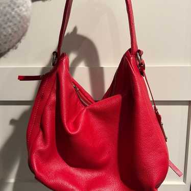 Gorgeous Red Leather (so soft!) Valentina Italian… - image 1