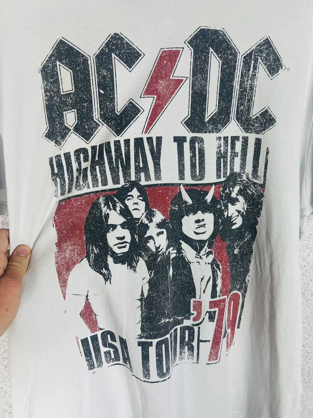 Ac/Dc × Band Tees × Rock T Shirt Vintage AC/DC Hi… - image 3