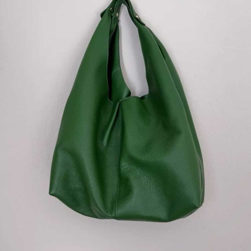 LAGGO Hobo Nadia Kelly green LEATHER Handbag Purse - image 2