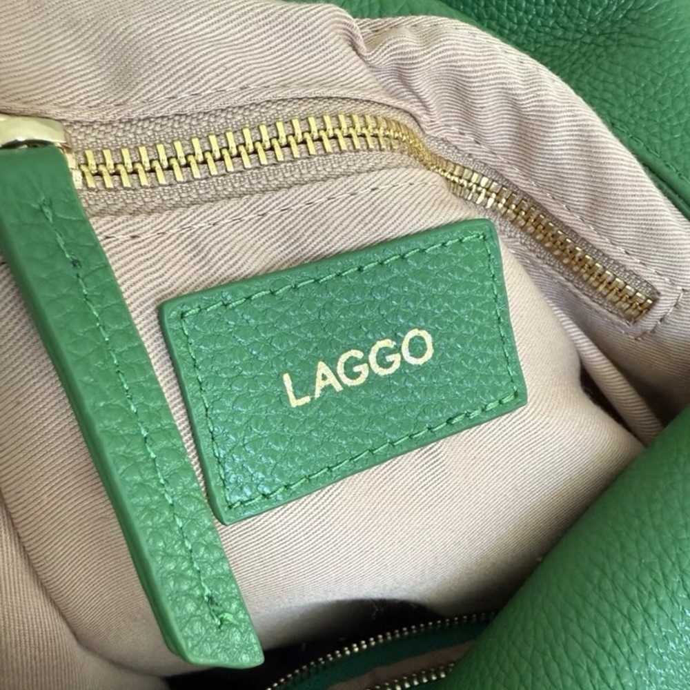 LAGGO Hobo Nadia Kelly green LEATHER Handbag Purse - image 4