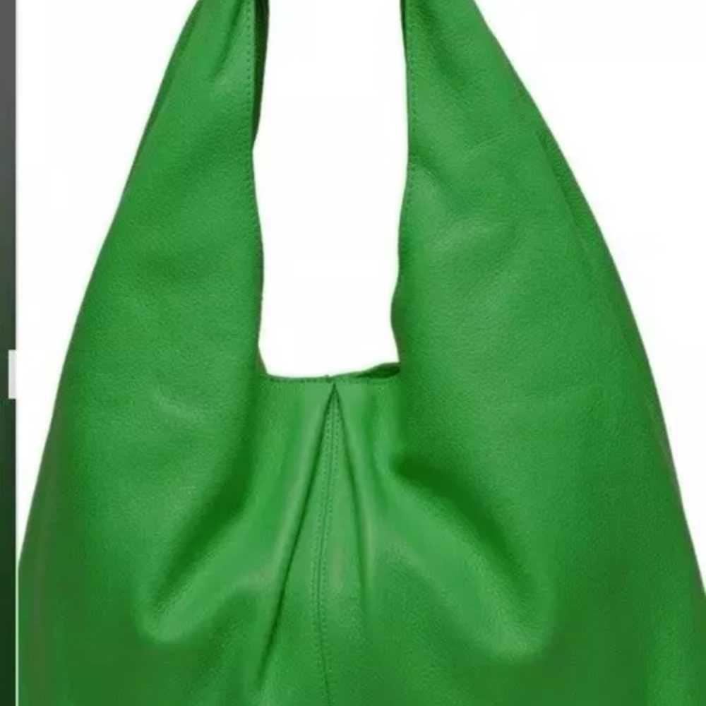 LAGGO Hobo Nadia Kelly green LEATHER Handbag Purse - image 6