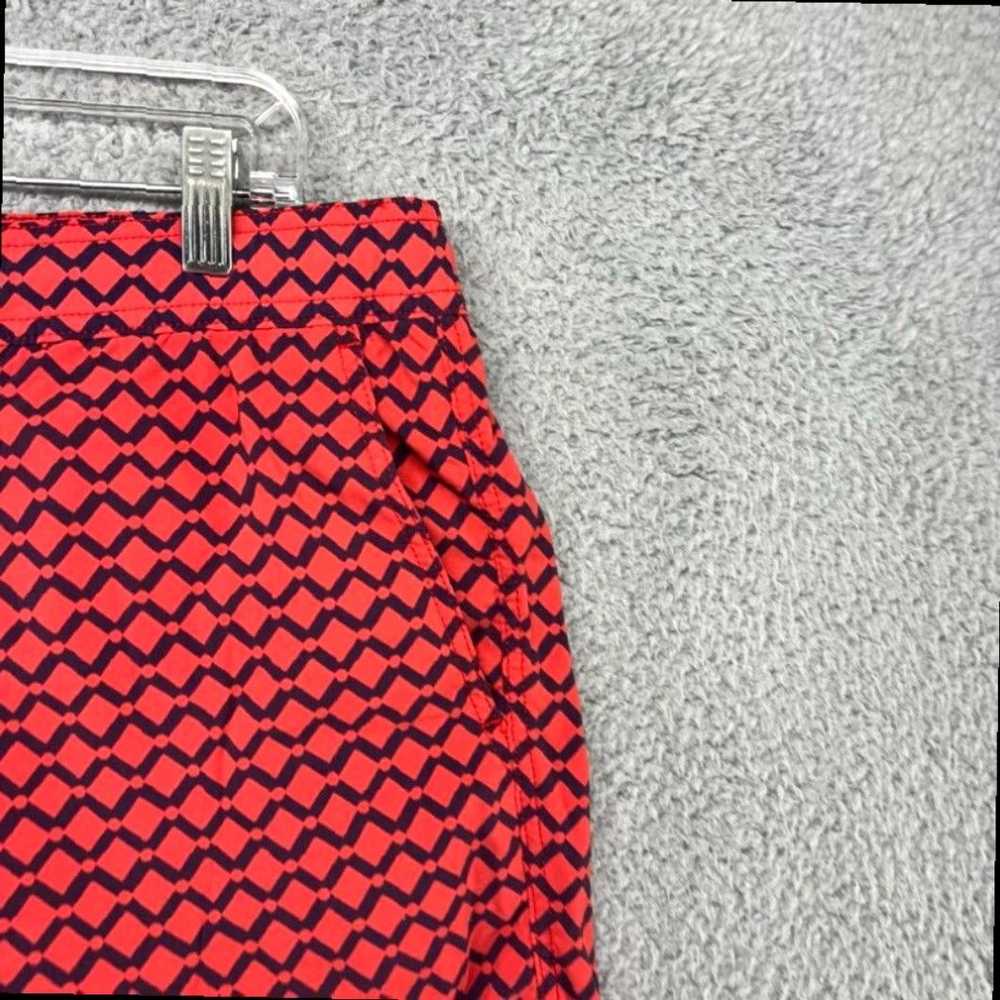 J.Crew Medium Red Geometric All Over Print Swim T… - image 2