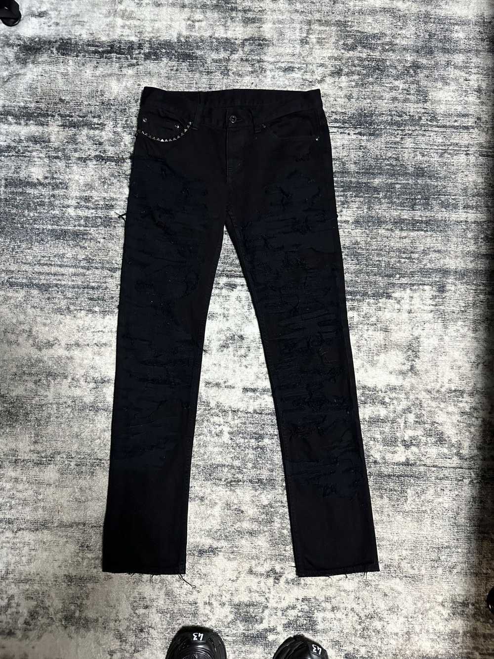 Hysteric Glamour SS06 Sample Distressed Scab Denim - image 1