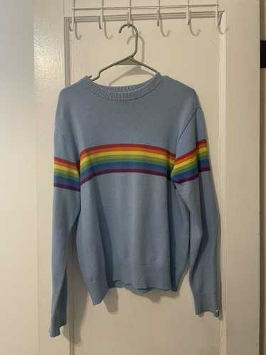 Bape Bape Sky Blue Rainbow Sweater