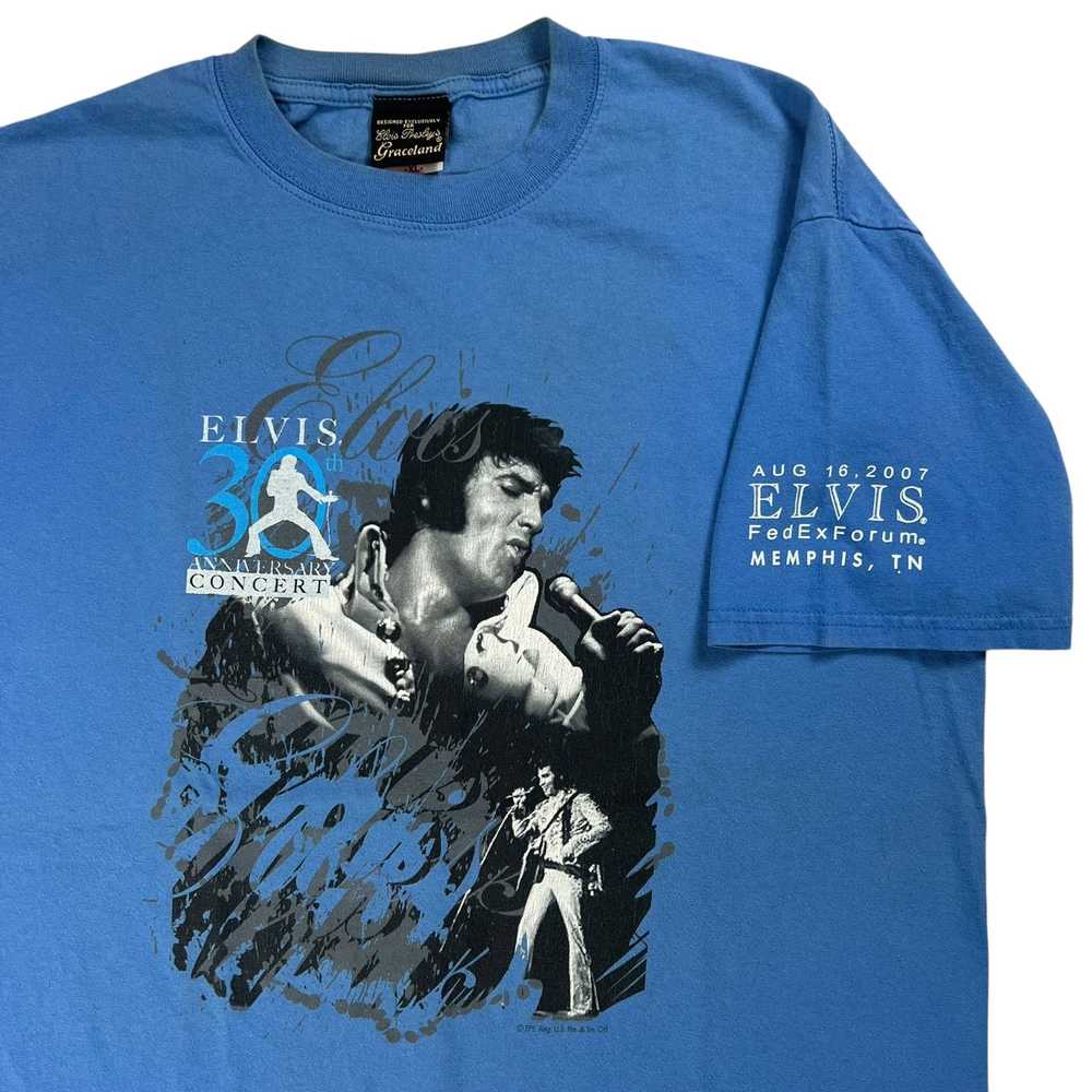 Band Tees × Vintage Vintage 2007 Elvis Presley 30… - image 4