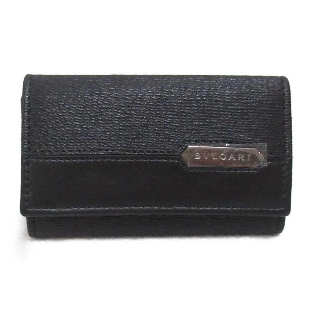 Bvlgari Bvlgari Bvlgari Leather 6 Key Case Black … - image 1