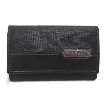 Bvlgari Bvlgari Bvlgari Leather 6 Key Case Black … - image 1