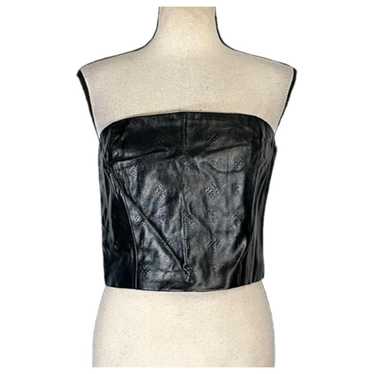 Rotate Vegan leather top