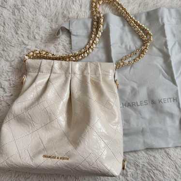 Charles and Keith Shoulder Bag White