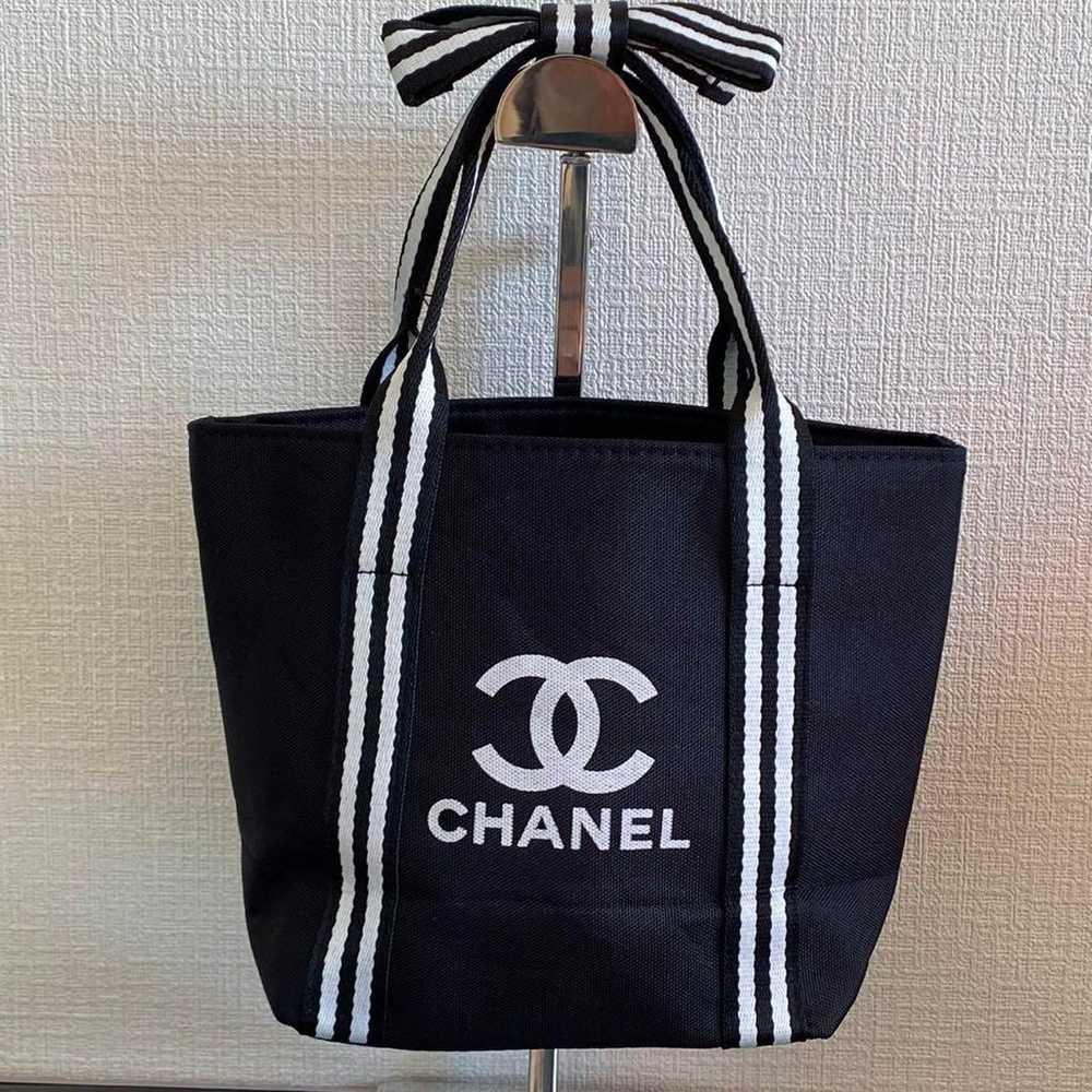 Chanel novelty fabric bag, Chanel fabric handbag,… - image 1