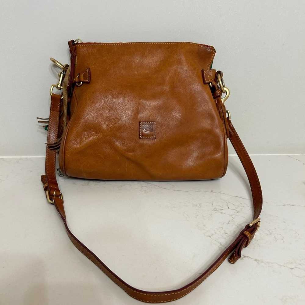 Large Brown Leather Dooney and Bourke purse - image 1