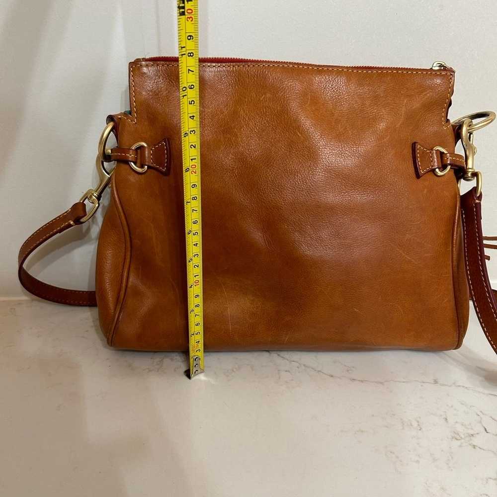 Large Brown Leather Dooney and Bourke purse - image 5